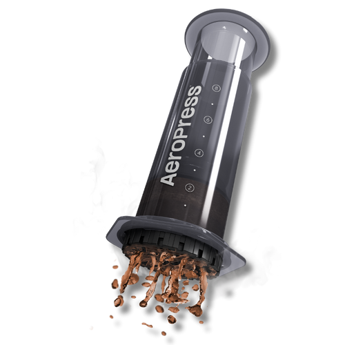 AeroPress XL vertical with coffee extracted