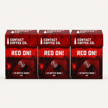 Load image into Gallery viewer, Contact Coffee Red On brew bags 3 box bundle