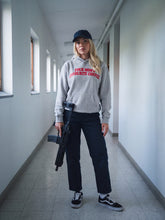 Load image into Gallery viewer, Female 02 Grey Your moms favourite coffee hoodie Front