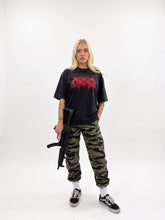 Load image into Gallery viewer, Female 22 Black Washed graphic shirt Front