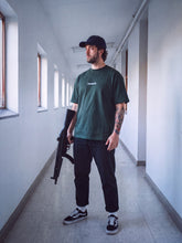 Load image into Gallery viewer, Male 10 Green Small Contact logo shirt Front