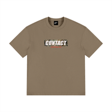 Load image into Gallery viewer, Camouflage logo tee, Brown, garment flat lay.