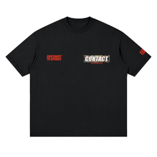 Load image into Gallery viewer, Caffeinate to Operate tee, Black, garment flat lay.