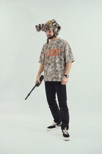 Load image into Gallery viewer, Luke wearing Contact Coffee Tree Camo Oversized Tee