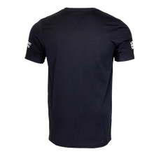 Load image into Gallery viewer, Contact Coffee Co black logo t-shirt back