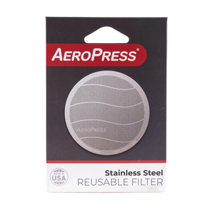 Aeropress metal filter in packaging