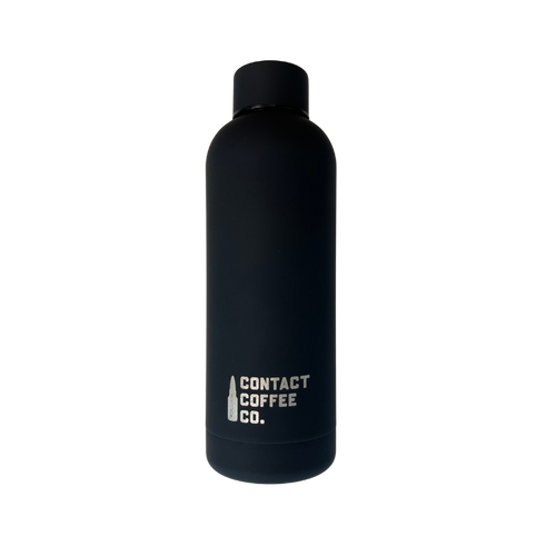 Contact Coffee Co Black Soft Touch Water Bottle
