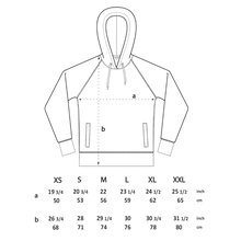 Load image into Gallery viewer, hoody size guide