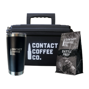 coffee survival kit - black tin / battle prep