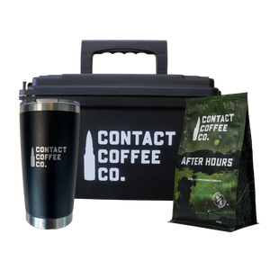 coffee survival kit - black tin / after hours