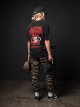 Load image into Gallery viewer, Female 15 Black Washed graphic shirt Back

