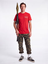 Load image into Gallery viewer, Male 06 Red Death Before Decaf shirt Front
