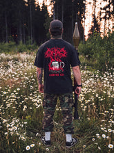 Load image into Gallery viewer, Male 15 Black Washed graphic shirt Back
