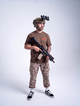 Load image into Gallery viewer, Male 20 Brown Death Before Decaf shirt Front
