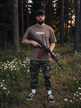 Load image into Gallery viewer, Male 27 Brown Camouflage logo shirt Front
