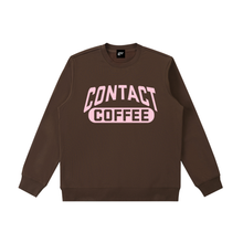 Load image into Gallery viewer, Varsity logo sweatshirt, Brown, garment flat lay.
