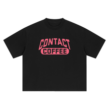 Load image into Gallery viewer, Varsity logo tee, Black, garment flat lay.
