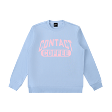 Load image into Gallery viewer, Varsity logo sweatshirt, Light blue, garment flat lay.
