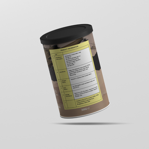 Rear packaging of cleared hot, in the style of an air support card
