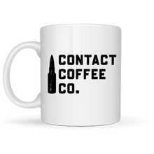 Load image into Gallery viewer, white contact coffee co mug
