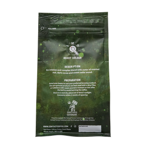 rear view contact coffee co after hours coffee 250g military company
