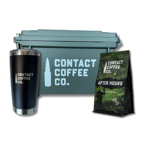 emergency coffee kit - green tin / after hours