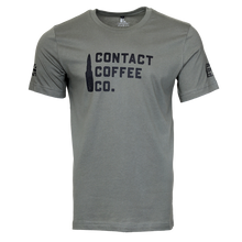 Load image into Gallery viewer, military green contact coffee co t-shirt
