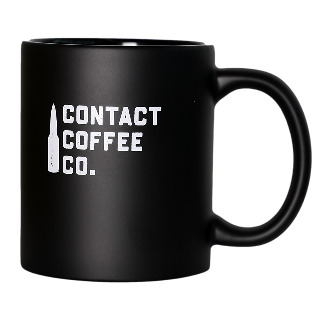 contact coffee co black military mug