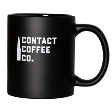 Load image into Gallery viewer, contact coffee co black military mug
