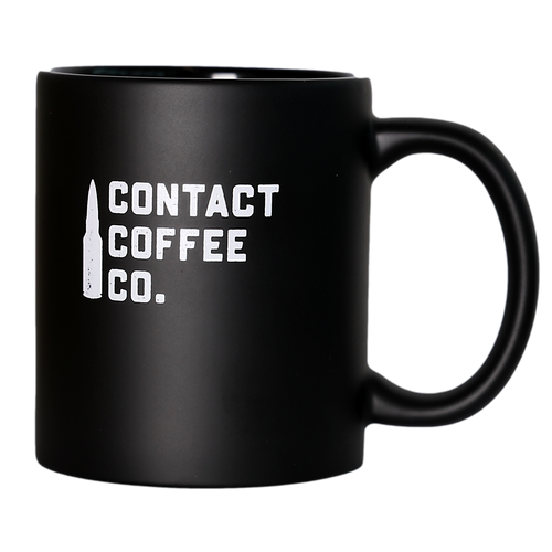 contact coffee co mug alpha black military mug