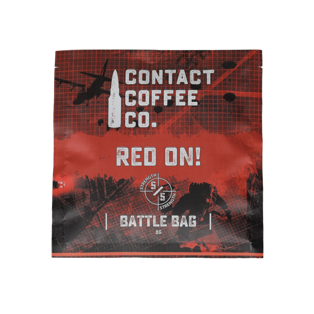 100 Single Serve Coffee Brew Bags | Red On!
